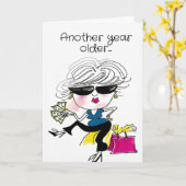 Funny Birthday ist Fabulous Karte (Gelbe Blume)