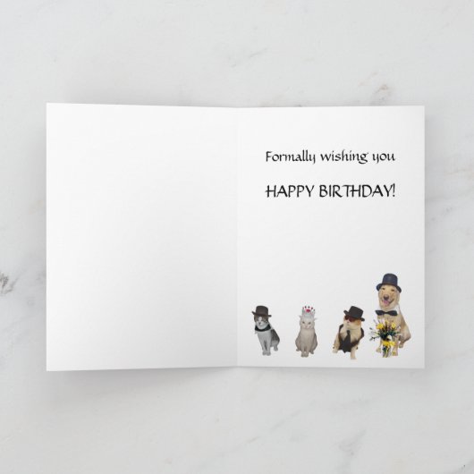 Funny Birthday Karte (Innenseite)