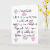 Funny Birthday Karte (Gelbe Blume)