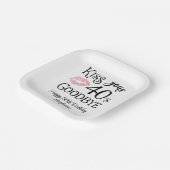 Funny Birthday Kiss Your Decke Auf Wiedersehen Pappteller (Gewinkelt)