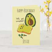 Funny Birthday Lasst uns zusammengestrichene Avoca Karte (Gelbe Blume)