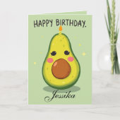 Funny Birthday Let's Get Smashed Avocado Card Karte (Vorderseite)