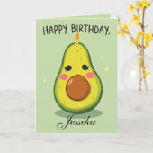 Funny Birthday Let's Get Smashed Avocado Card Karte (Gelbe Blume)