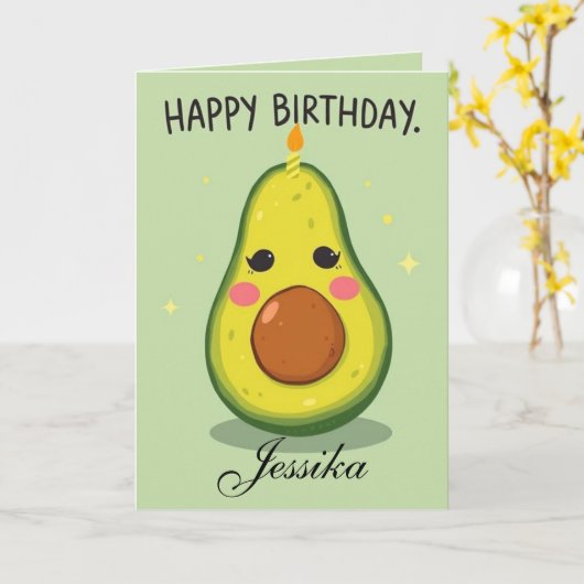 Funny Birthday Let's Get Smashed Avocado Card Karte (Gelbe Blume)
