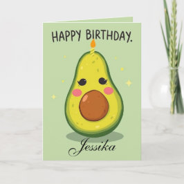 Funny Birthday Let's Get Smashed Avocado Card Karte