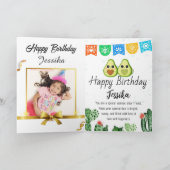 Funny Birthday Let's Get Smashed Avocado Karte (Innenseite)