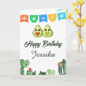 Funny Birthday Let's Get Smashed Avocado Karte (Gelbe Blume)