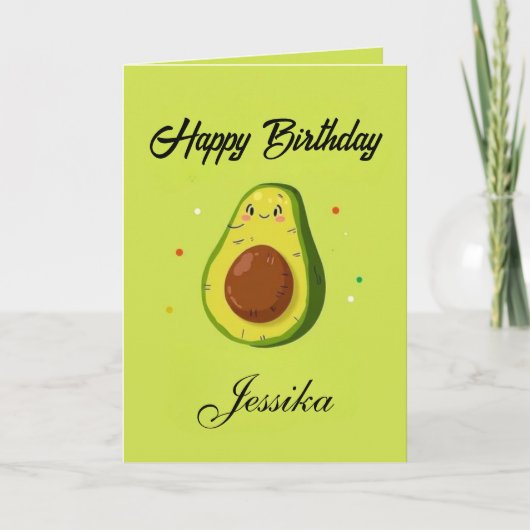 Funny Birthday Let's Get Smashed Avocado Karte (Vorderseite)