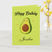 Funny Birthday Let's Get Smashed Avocado Karte (Gelbe Blume)