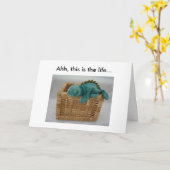 Funny Birthday Lizard Karte (Gelbe Blume)