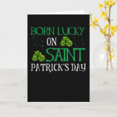 Funny Birthday Lucky Am St. Patrick's Day Karte (Gelbe Blume)