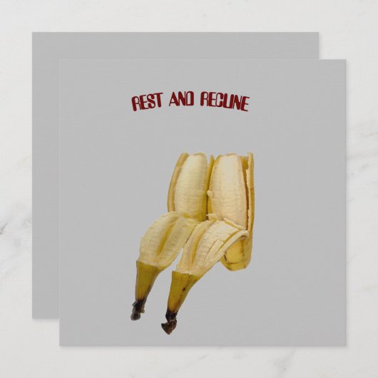 Funny BIRTHDAY oder RETIREMENT-Karte BANANA GREETI Dankeskarte (Vorne/Hinten)