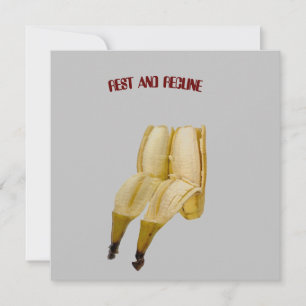 Funny BIRTHDAY oder RETIREMENT-Karte BANANA GREETI Dankeskarte