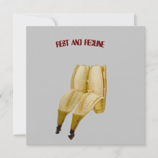 Funny BIRTHDAY oder RETIREMENT-Karte BANANA GREETI Dankeskarte