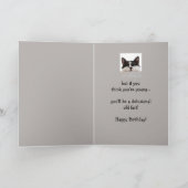Funny Birthday Old Age Over Hill, Cat Spaß Karte (Innenseite)