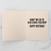 FUNNY BIRTHDAY OLD MAN JOKE GREETING CARD KARTE (Innenseite)
