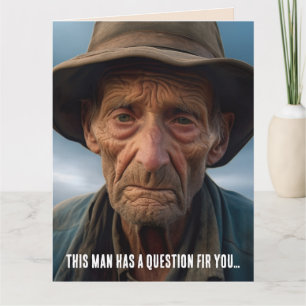 FUNNY BIRTHDAY OLD MAN JOKE GREETING CARD KARTE