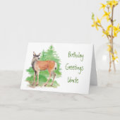 Funny Birthday Onkel, jemand Hirsch in meinem Herz Karte (Gelbe Blume)