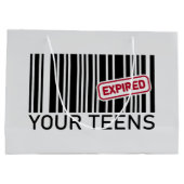 Funny Birthday Party 20. Große Geschenktüte (Rückseite)