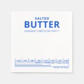 Funny Birthday Party Butterthema Serviette (Vorderseite)