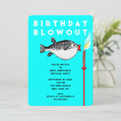 Funny Birthday Party Einladung (Stehend Vorderseite)