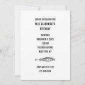 Funny Birthday Party Einladung (Rückseite)