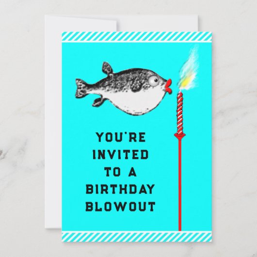 Funny Birthday Party Einladung (Vorderseite)
