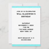 Funny Birthday Party Einladung (Rückseite)