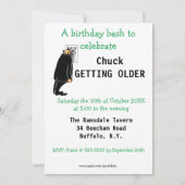 Funny Birthday Party Einladungen für ihn (Rückseite)