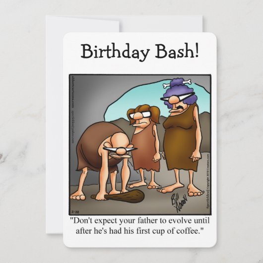 Funny Birthday Party Einladungen für ihn (Vorderseite)