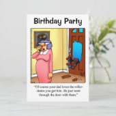 Funny Birthday Party Einladungen für ihn (Stehend Vorderseite)