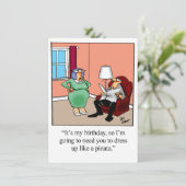 Funny Birthday Party Einladungen für sie (Stehend Vorderseite)