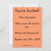Funny Birthday Party Einladungen für sie (Rückseite)