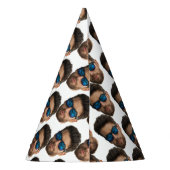 Funny Birthday Party hat Custom Face Foto Partyhütchen (Rückseite)