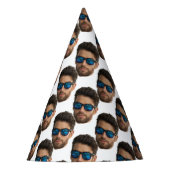 Funny Birthday Party hat Custom Face Foto Partyhütchen (Vorderseite)