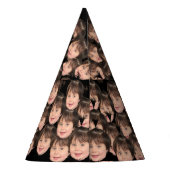 Funny Birthday Party Hats Baby Face Photo / Head Partyhütchen (Rückseite)