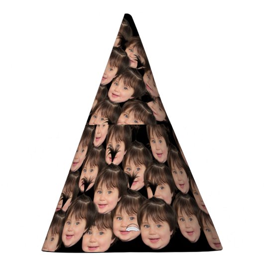 Funny Birthday Party Hats Baby Face Photo / Head Partyhütchen (Rechts)
