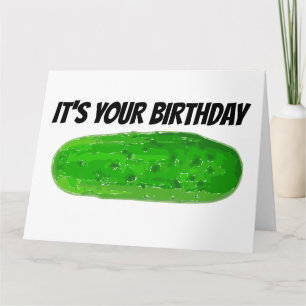 FUNNY BIRTHDAY PICKLE BIG DEAL DILL GREETCARD KARTE