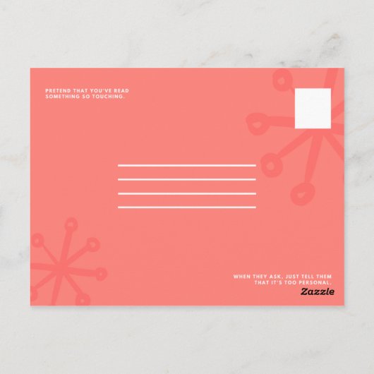 Funny Birthday Postkarte (Rückseite)