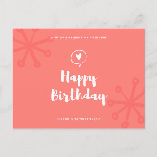 Funny Birthday Postkarte (Vorderseite)