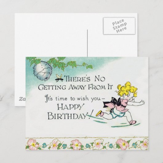 Funny Birthday Postkarte (Vorne/Hinten)