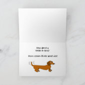Funny Birthday Puns for Dog Lover Karte (Innenseite)