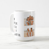 Funny Birthday Quotes | Collage Foto | Bestes Gesc Kaffeetasse (Vorderseite Links)