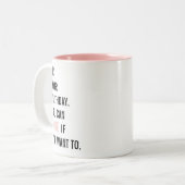 Funny Birthday Quotes | Happy Birthday | Bestes Ge Zweifarbige Tasse (Vorderseite Links)