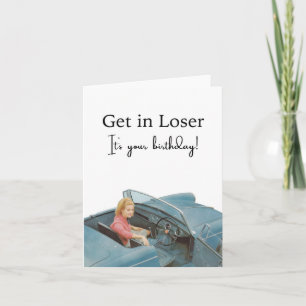 Funny Birthday Retro Grußkarte Dankeskarte