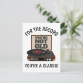 Funny Birthday Retro Spaß Sie sind ein klassischer Postkarte (Stehend Vorderseite)