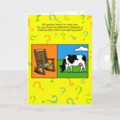 Funny Birthday Riddle Karte (Vorderseite)