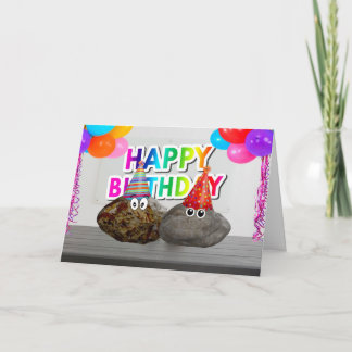 Funny Birthday Rocks Celebration Geburtstag Karte