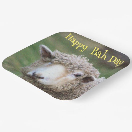 Funny Birthday Sheep Paper Plate Pappteller (Gewinkelt)