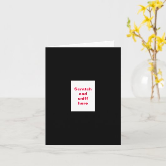 Funny Birthday Sniff Karte (Gelbe Blume)